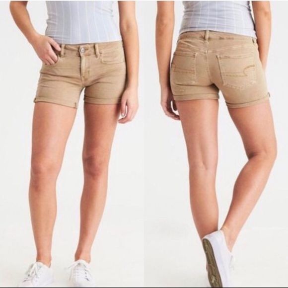American Eagle Outfitters Pants - American Eagle • Khaki Super Stretch Shorts